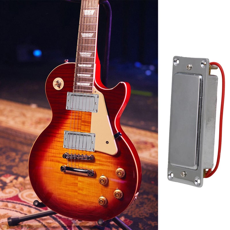 Lovermusic 92x37mm Silver Mini Double Coil Humbucker Electric Guitar Pickup Closed Guitar Accessories - Image 3